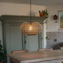 Qazqa hanglamp amira beige e27