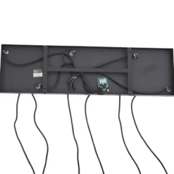 Qazqa hanglamp ana zwart e27