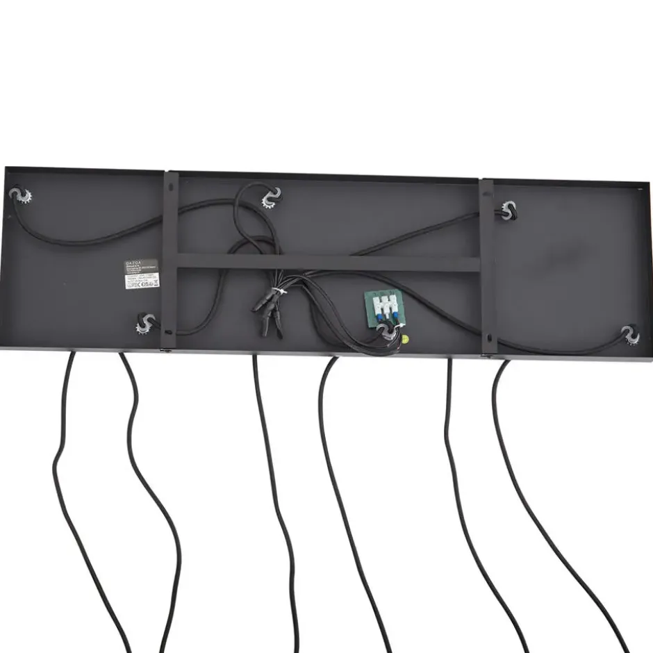 Qazqa hanglamp ana zwart e27
