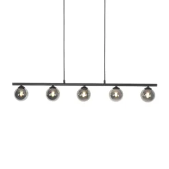 Qazqa hanglamp athens zwart g9