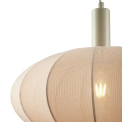 Qazqa hanglamp bida beige e27