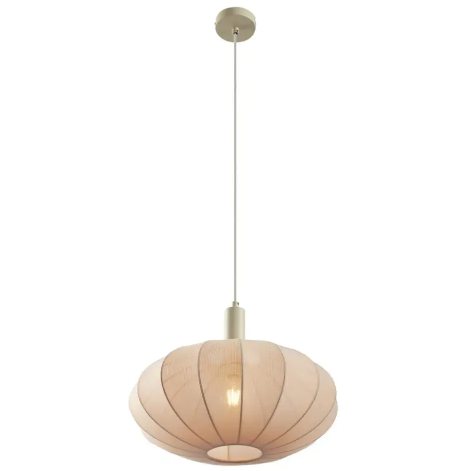 Qazqa hanglamp bida beige e27