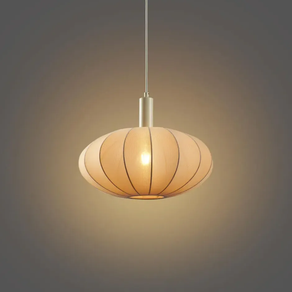 Qazqa hanglamp bida beige e27