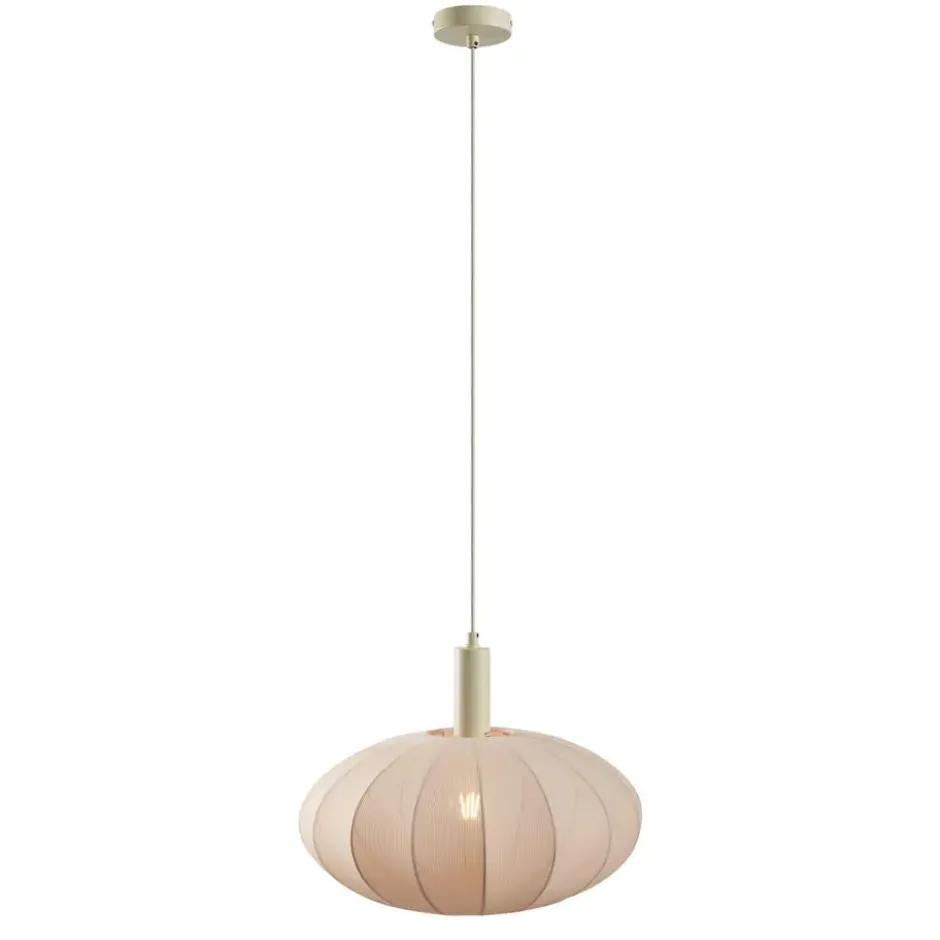 Qazqa hanglamp bida beige e27