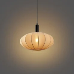 Qazqa hanglamp bida bruin e27