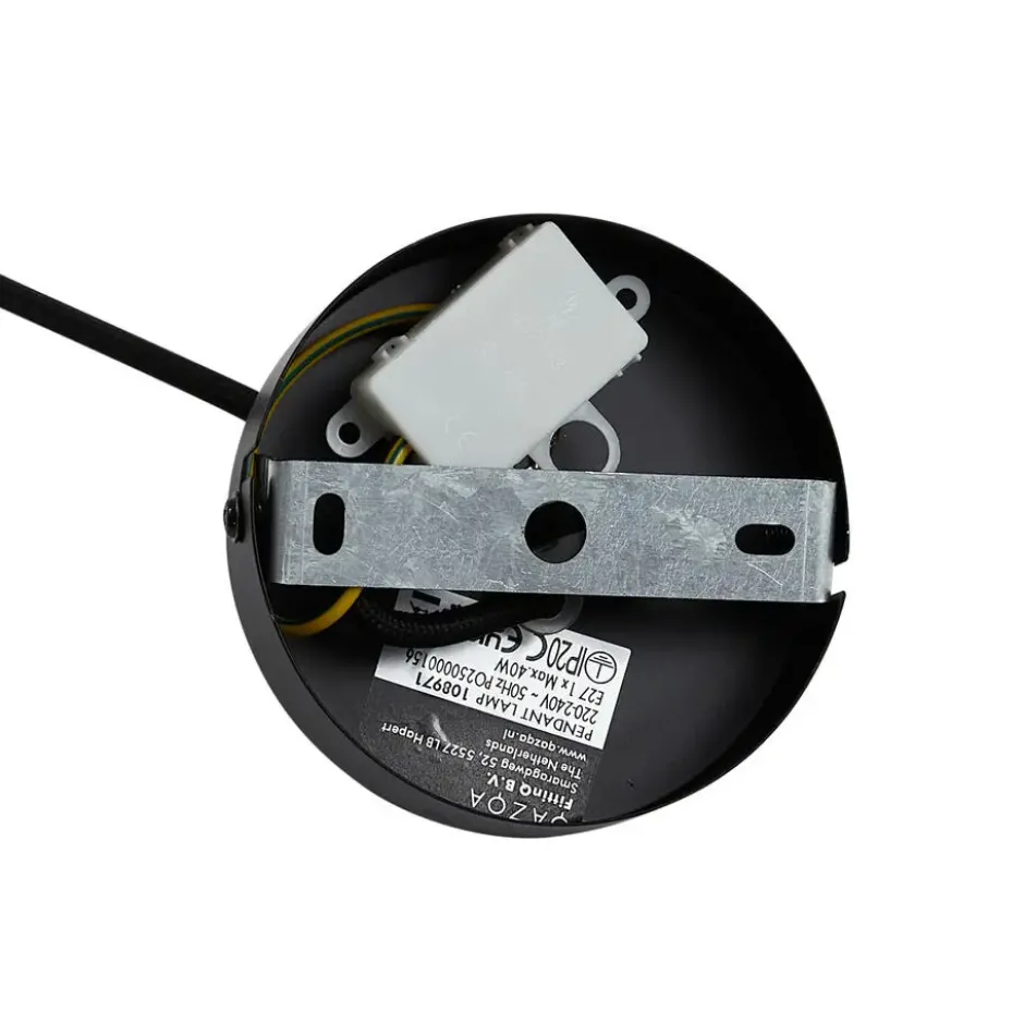 Qazqa hanglamp bida bruin e27