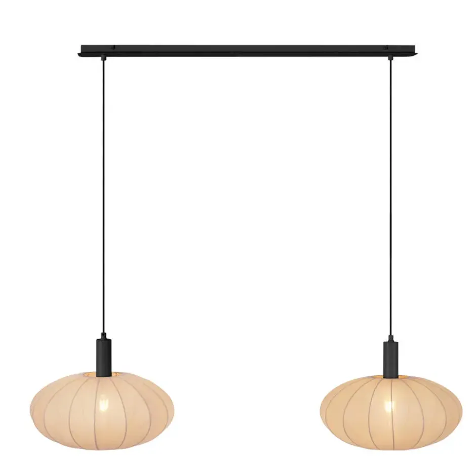Qazqa hanglamp bida bruin e27