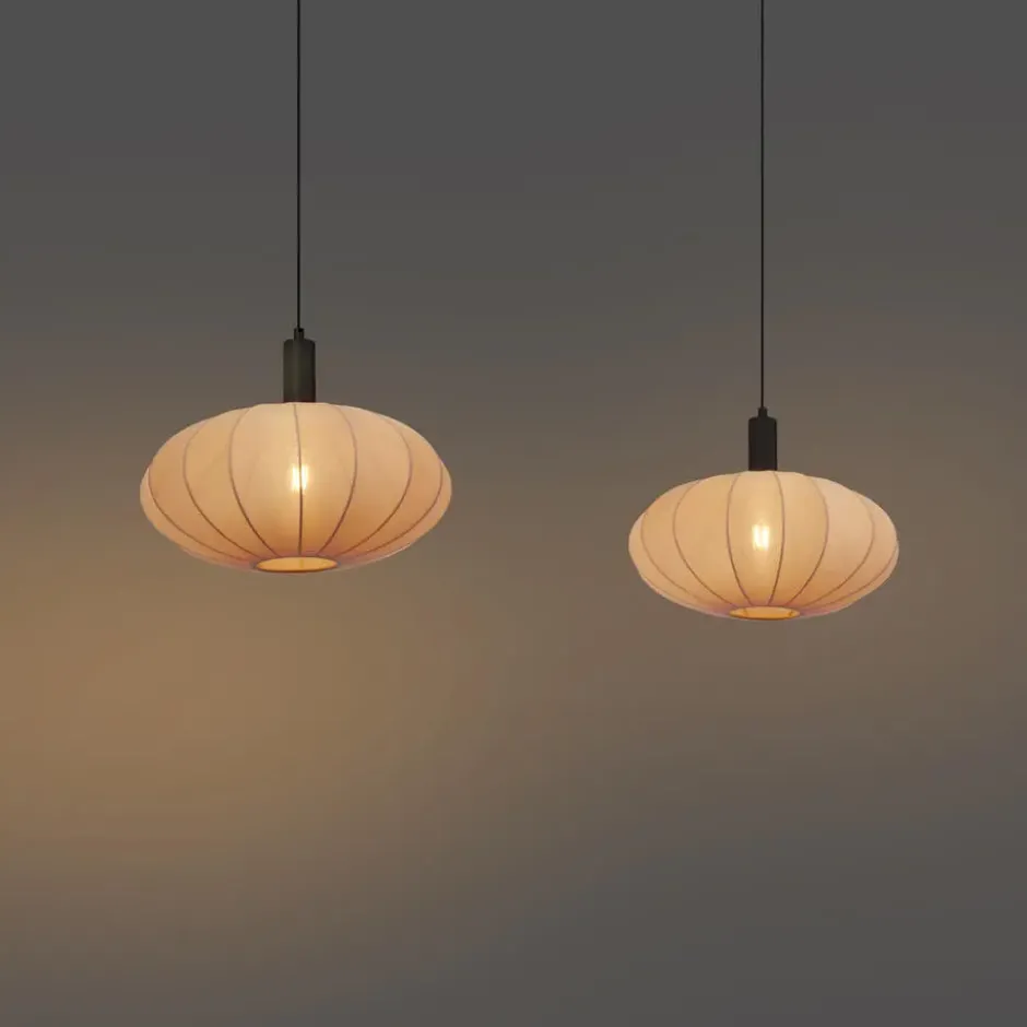 Qazqa hanglamp bida bruin e27