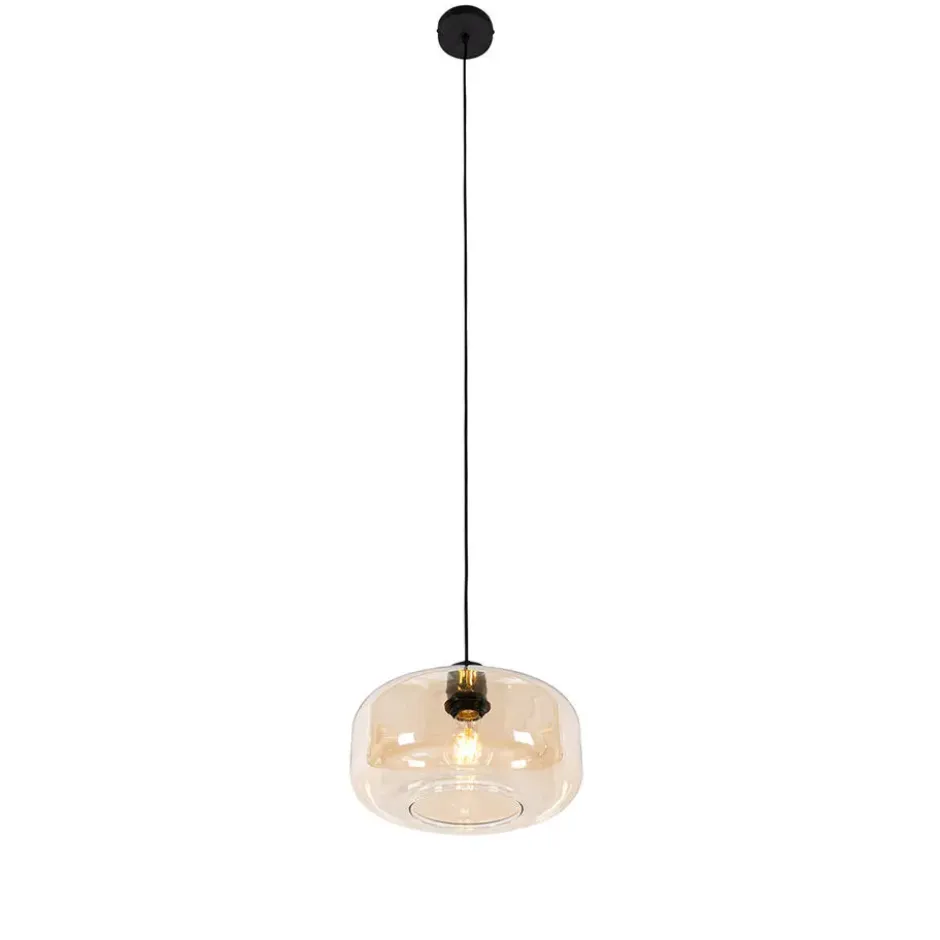 Qazqa hanglamp bizle beige e27