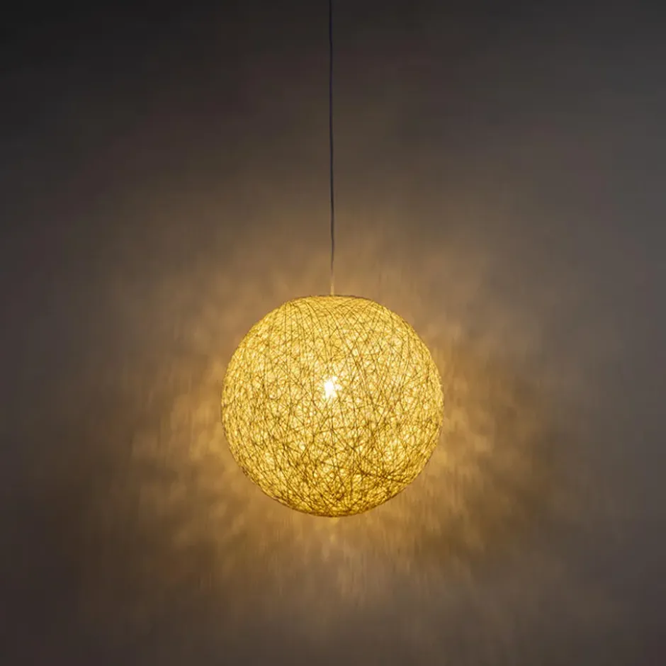 Qazqa hanglamp corda wit e27