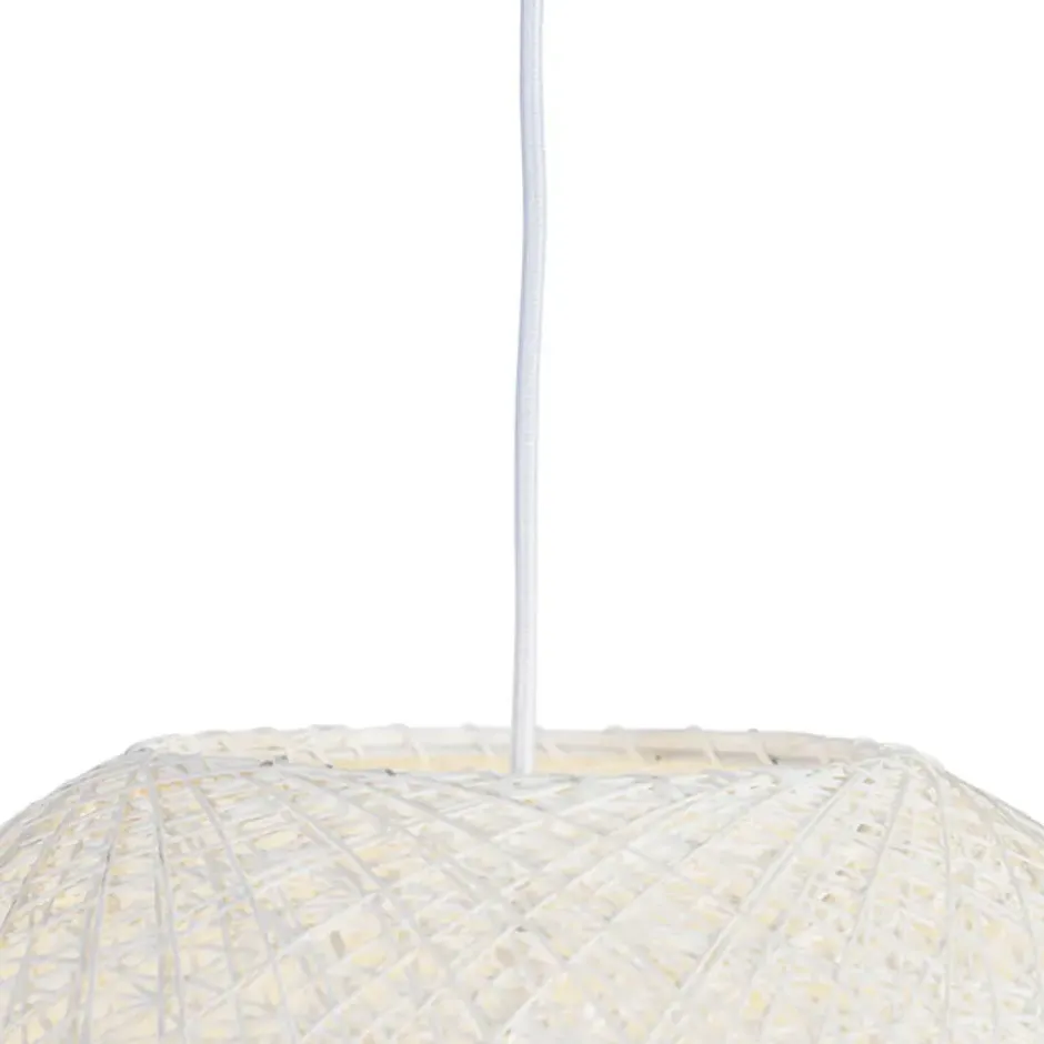 Qazqa hanglamp corda wit e27