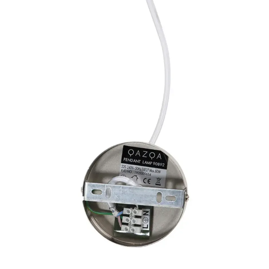 Qazqa hanglamp corda wit e27
