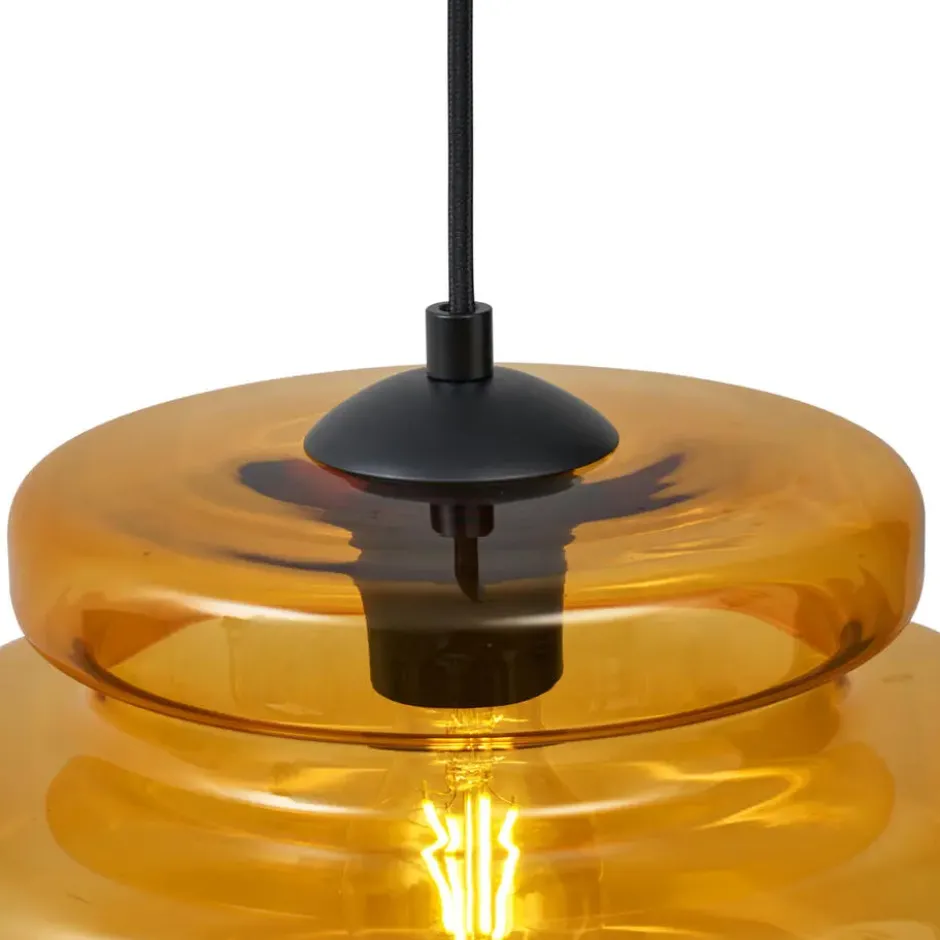 Qazqa hanglamp denise oranje e27