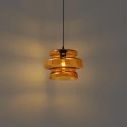 Qazqa hanglamp denise oranje e27
