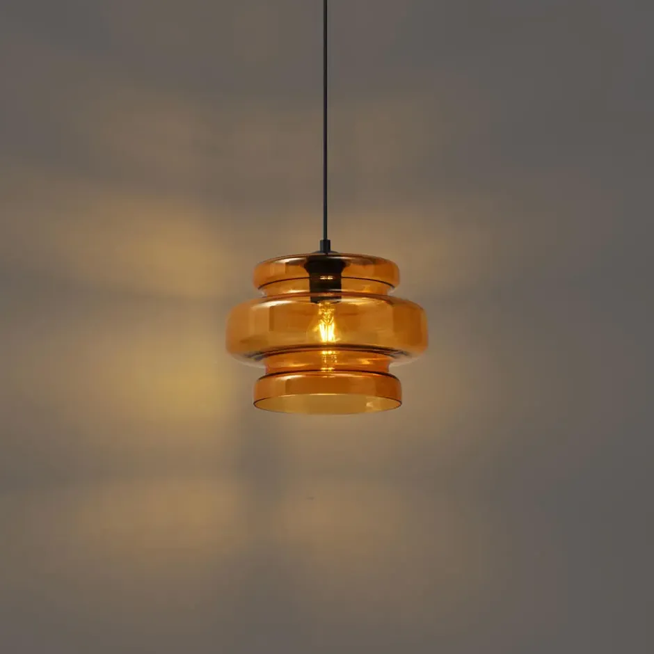 Qazqa hanglamp denise oranje e27