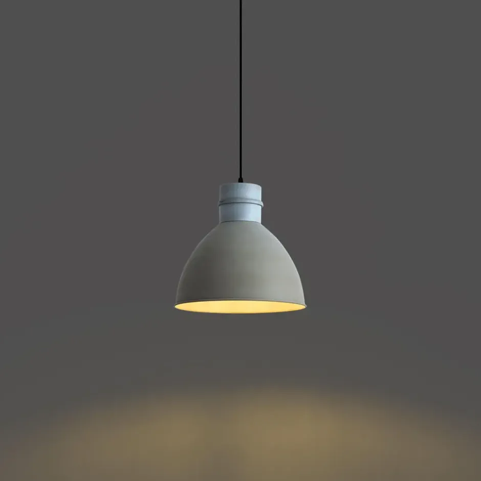 Qazqa hanglamp dory grijs e27