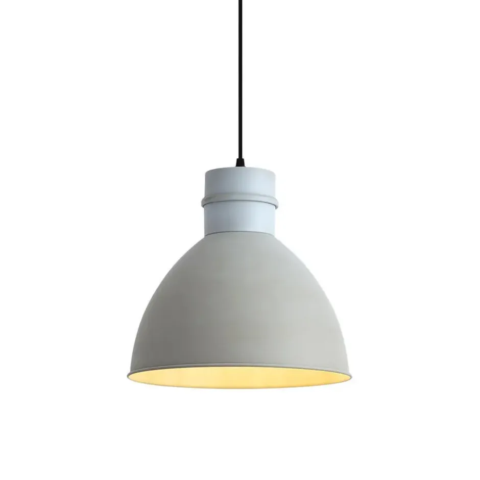 Qazqa hanglamp dory grijs e27