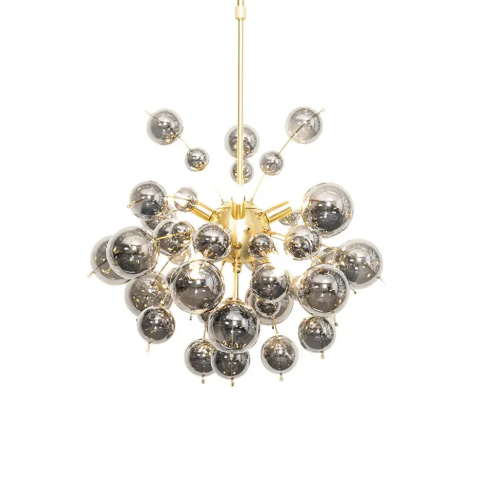 Qazqa hanglamp explode goudkleurig g9