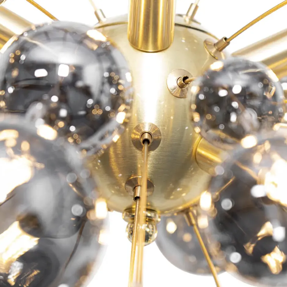 Qazqa hanglamp explode goudkleurig g9