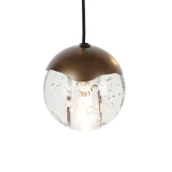 Qazqa hanglamp inge bronskleurig g9