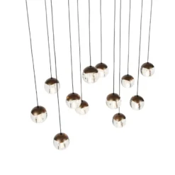 Qazqa hanglamp inge bronskleurig g9
