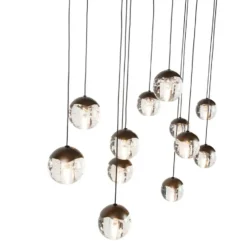 Qazqa hanglamp inge bronskleurig g9