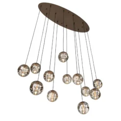 Qazqa hanglamp inge bronskleurig g9
