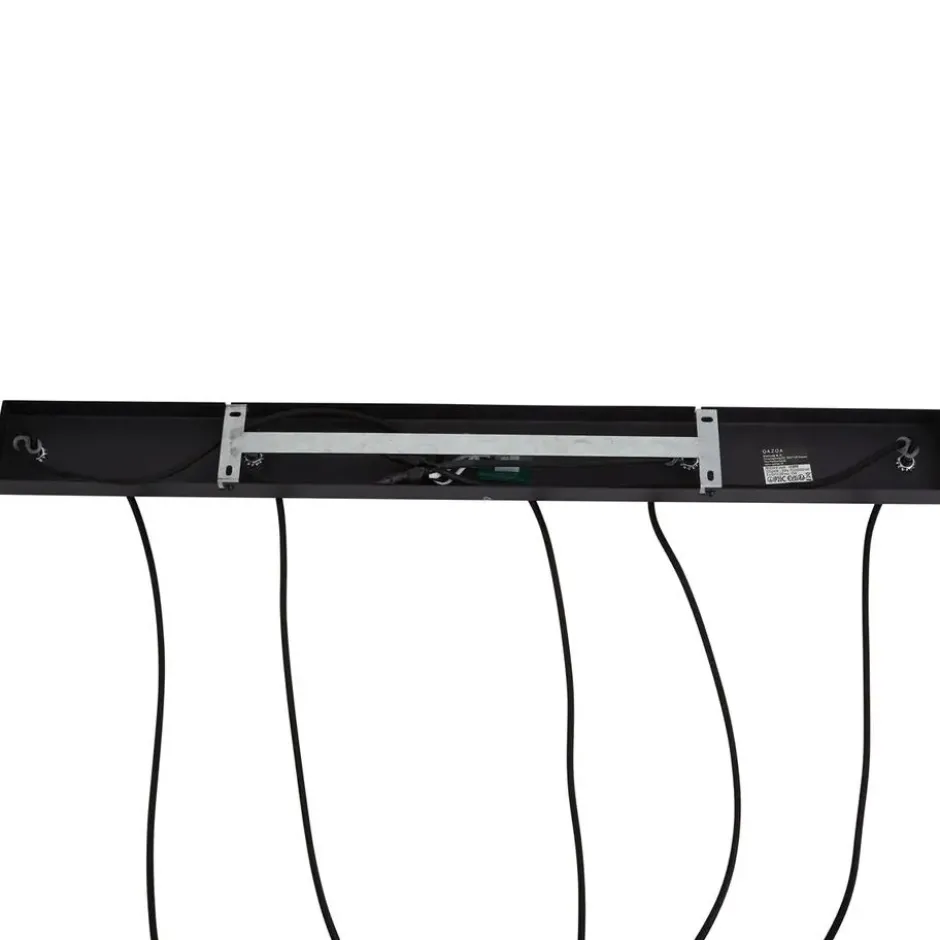 Qazqa hanglamp jeana zwart gu10