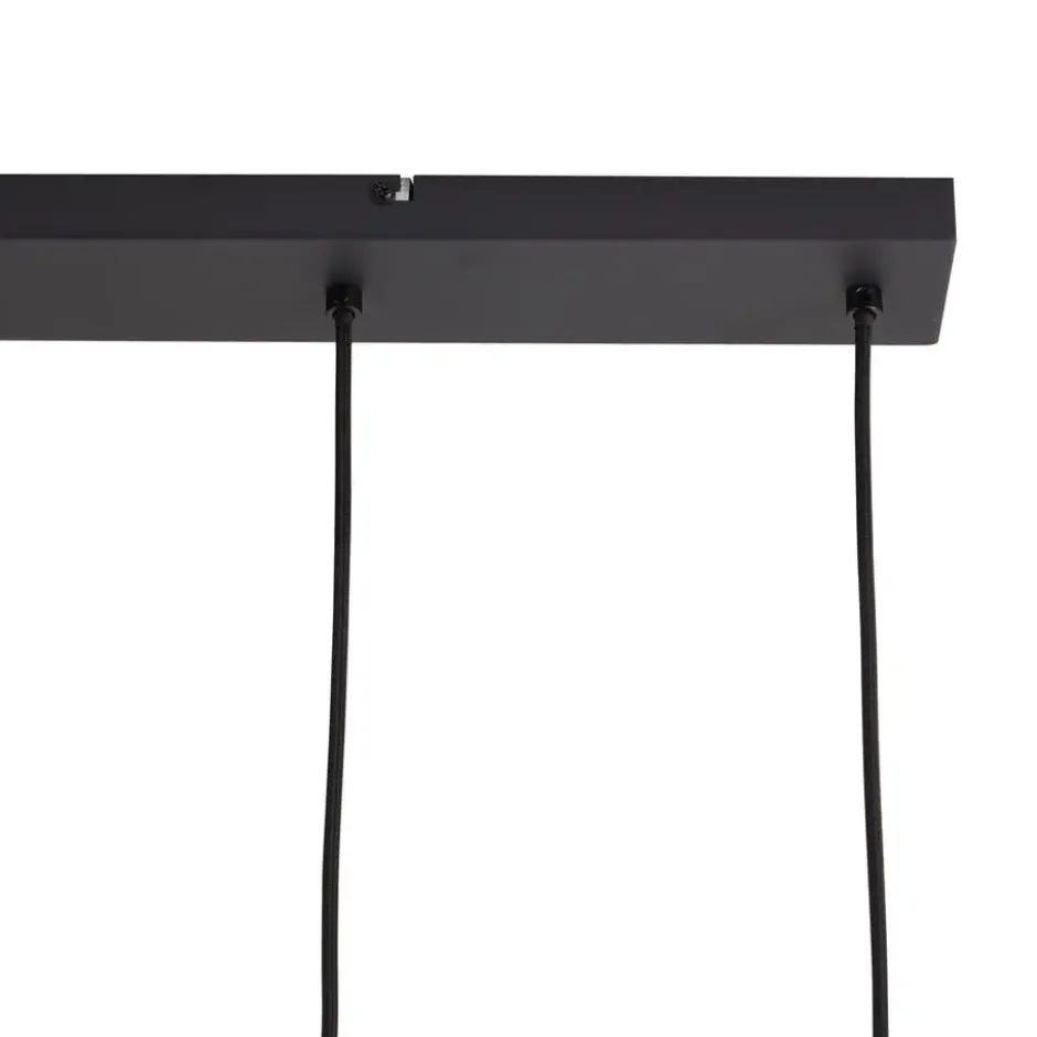 Qazqa hanglamp jeana zwart gu10