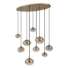 Qazqa hanglamp jia goudkleurig g9