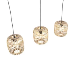 Qazqa hanglamp manila beige e27