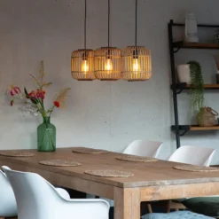Qazqa hanglamp manila beige e27