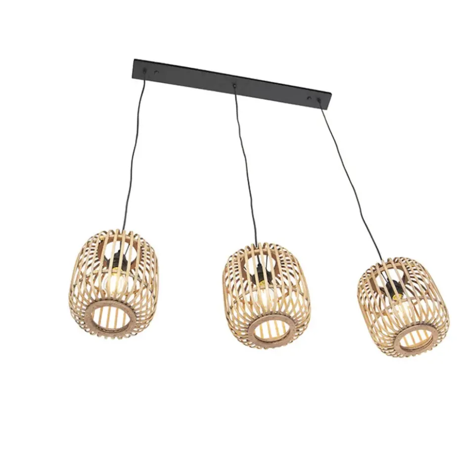 Qazqa hanglamp manila beige e27