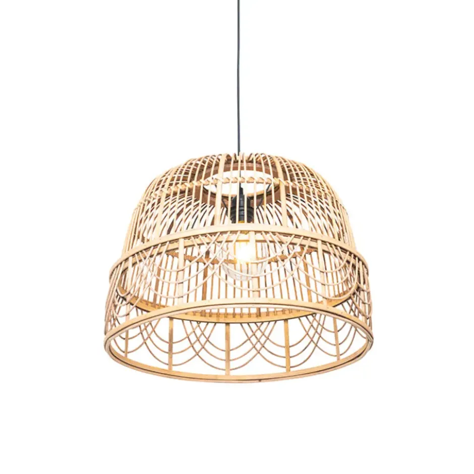 Qazqa hanglamp michelle bruin e27
