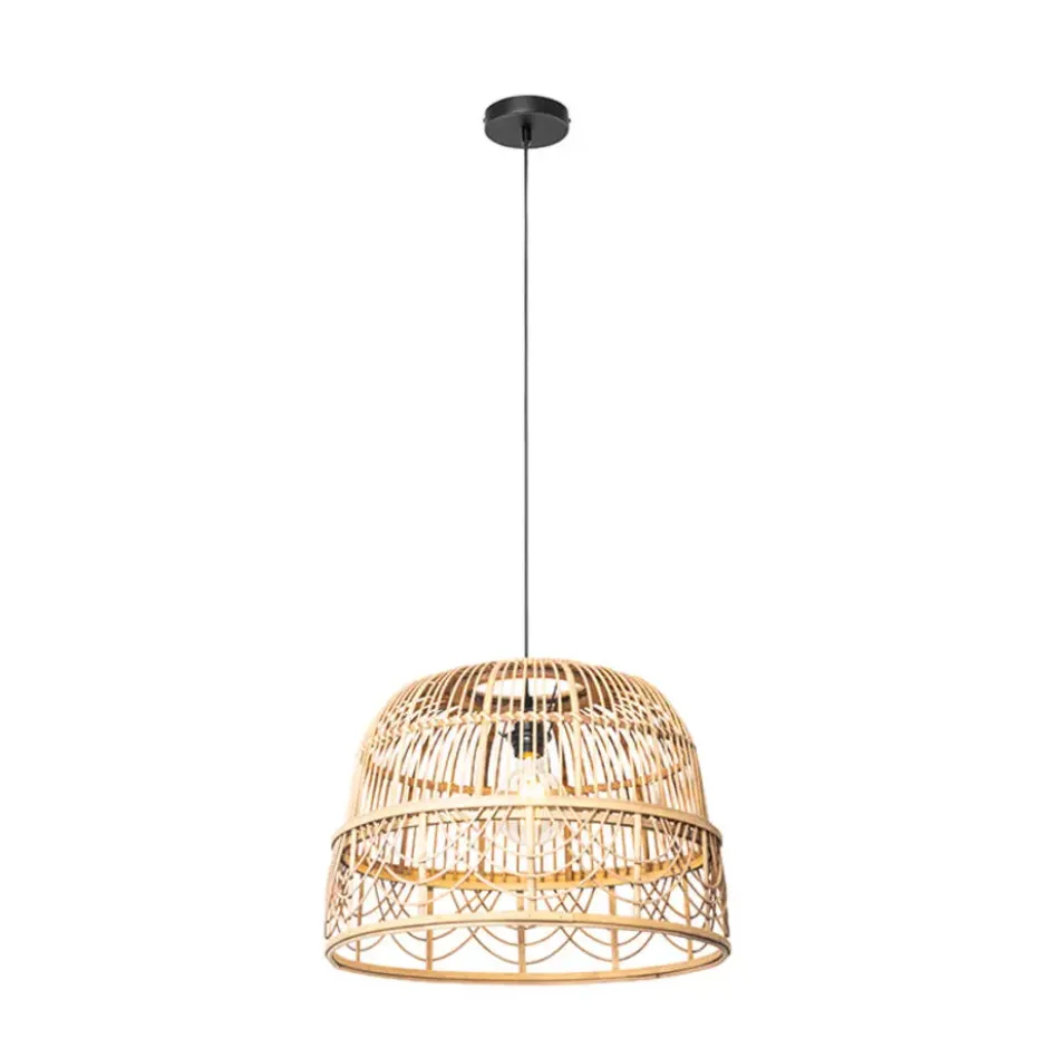 Qazqa hanglamp michelle bruin e27
