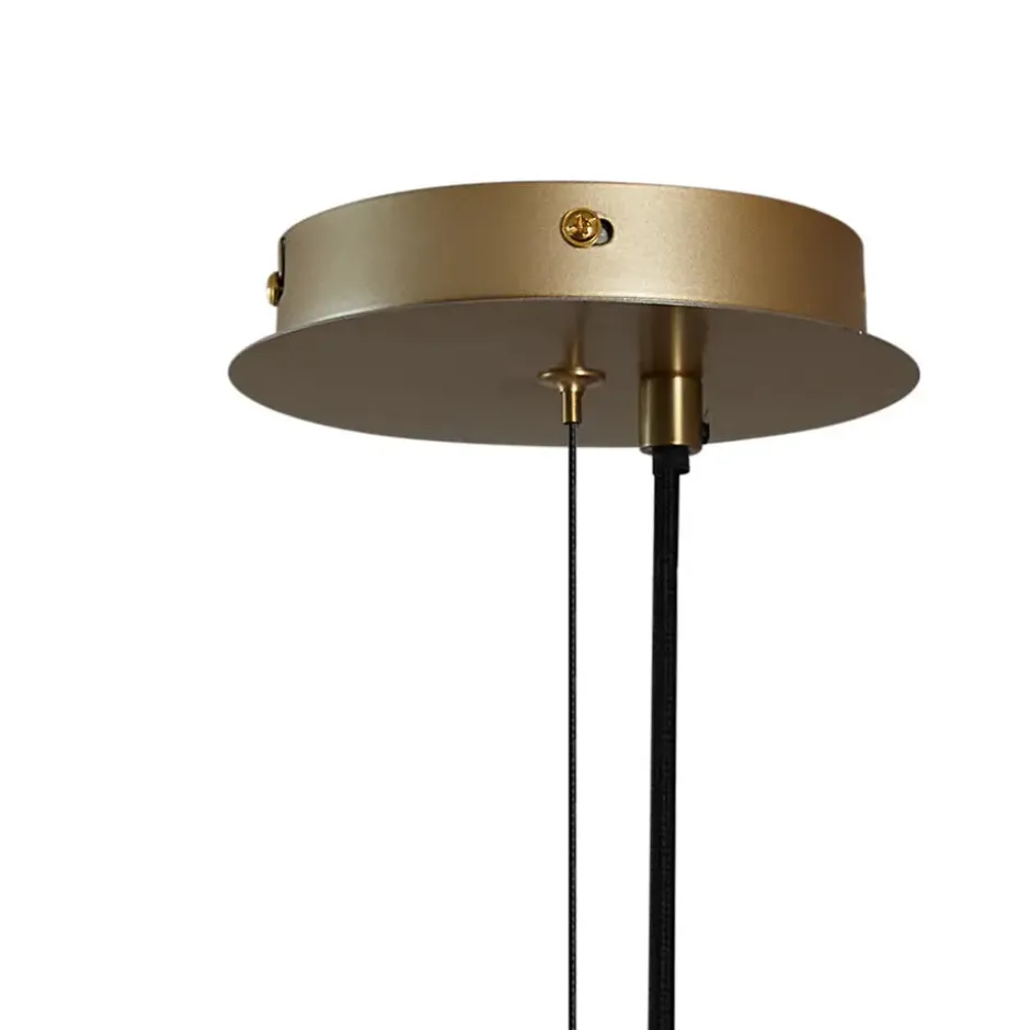 Qazqa hanglamp mochan goudkleurig e14