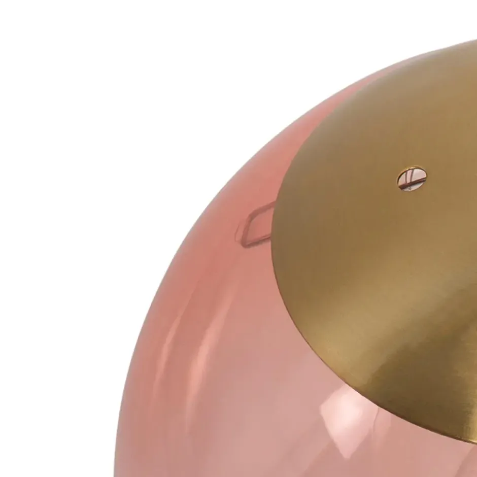 Qazqa hanglamp pallon roze e27