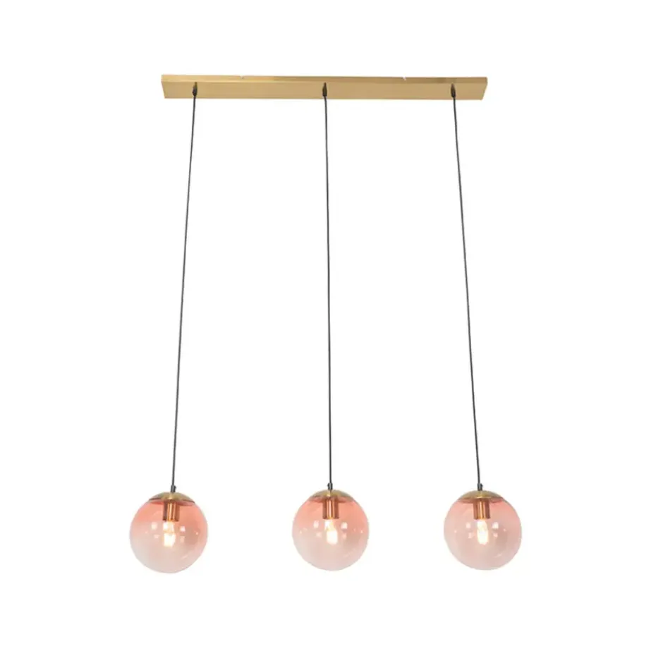Qazqa hanglamp pallon roze e27