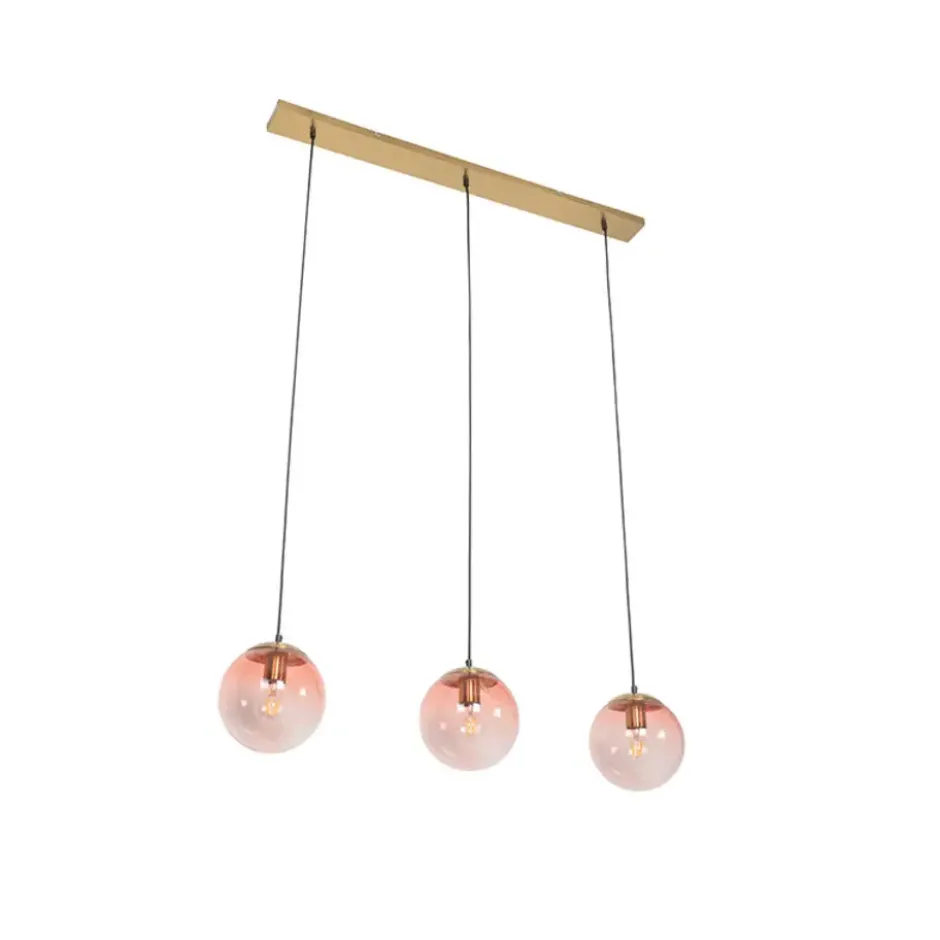 Qazqa hanglamp pallon roze e27