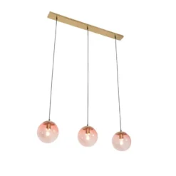 Qazqa hanglamp pallon roze e27
