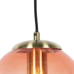 Qazqa hanglamp pallon roze e27