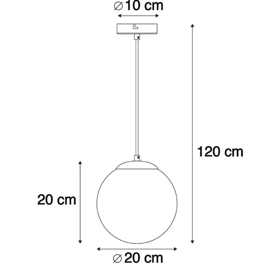 Qazqa hanglamp pallon roze e27