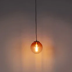 Qazqa hanglamp pallon roze e27