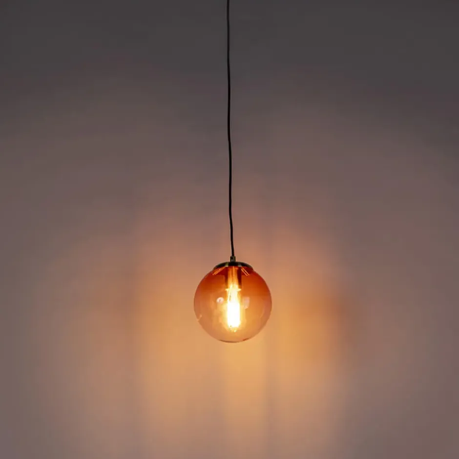 Qazqa hanglamp pallon roze e27
