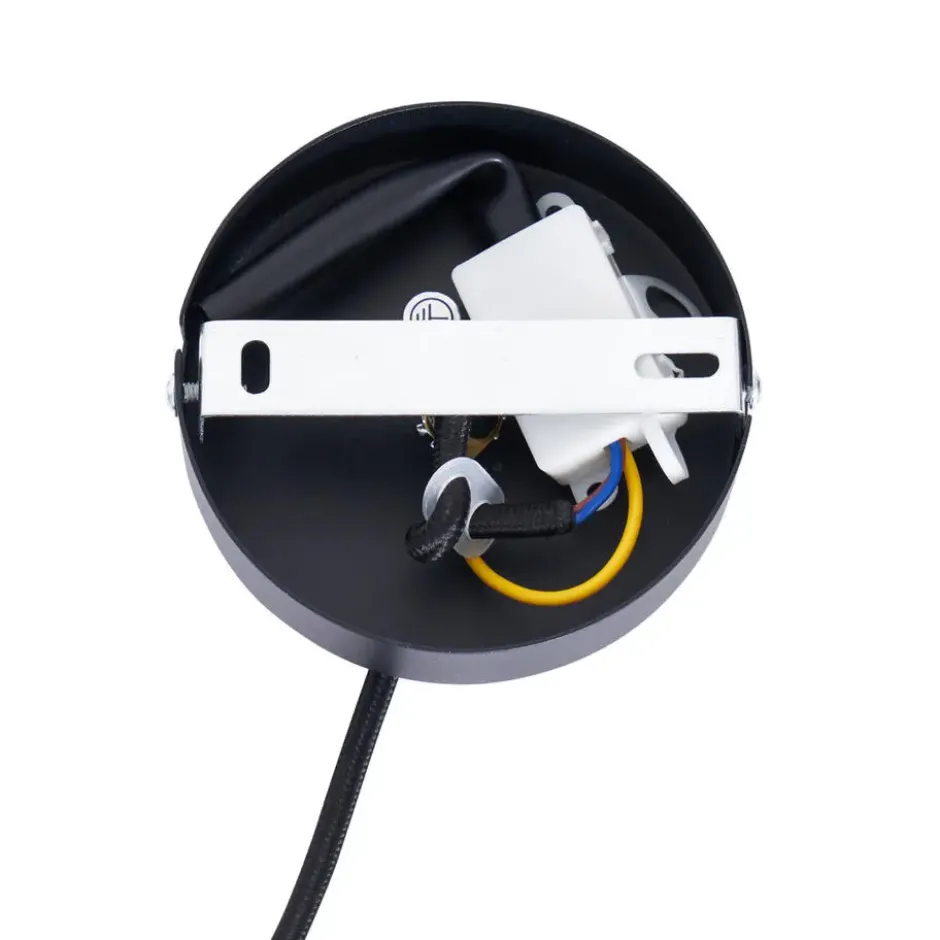 Qazqa hanglamp plu bruin e27