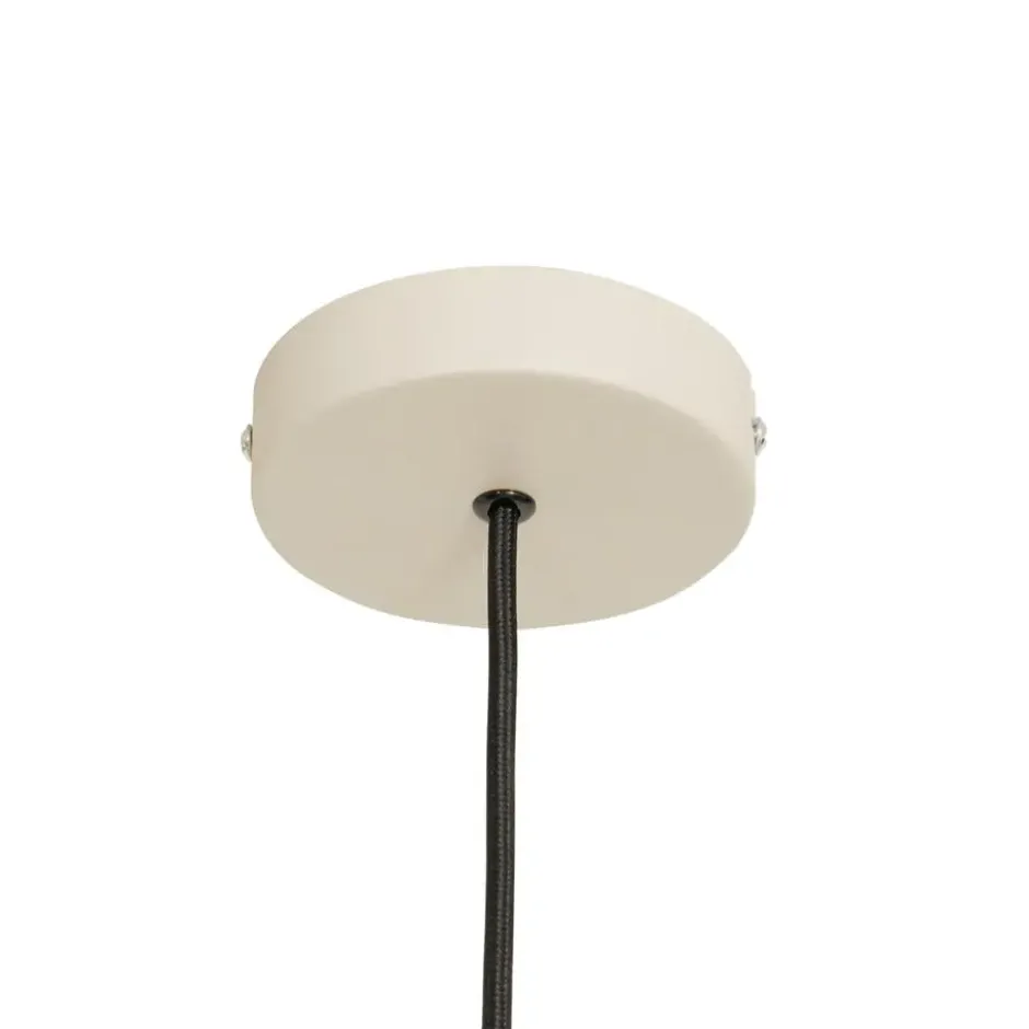 Qazqa hanglamp plu crème e27