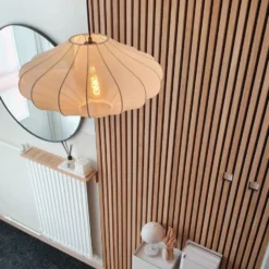 Qazqa hanglamp plu wit e27