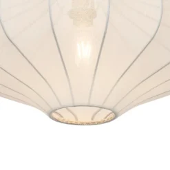 Qazqa hanglamp plu wit e27