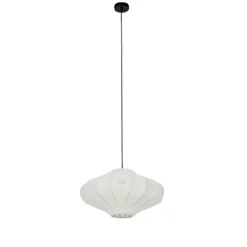 Qazqa hanglamp plu wit e27