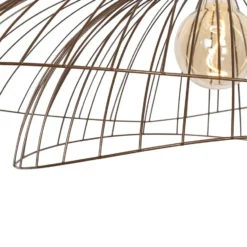 Qazqa hanglamp pua bronskleurig e27
